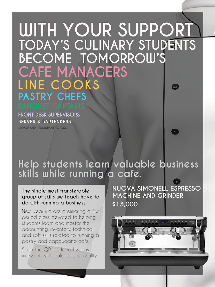Fundraising Poster Cafe